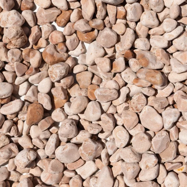 Galet de marbre rose