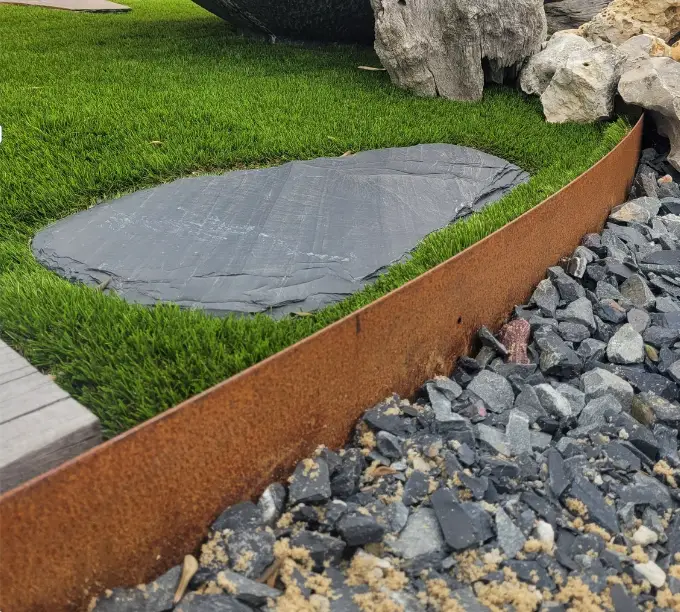 Bordure acier corten
