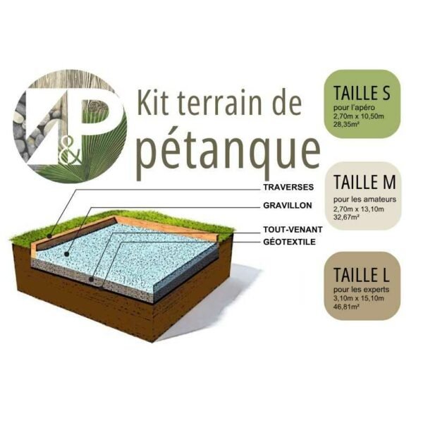 Photo création terrain pétanque