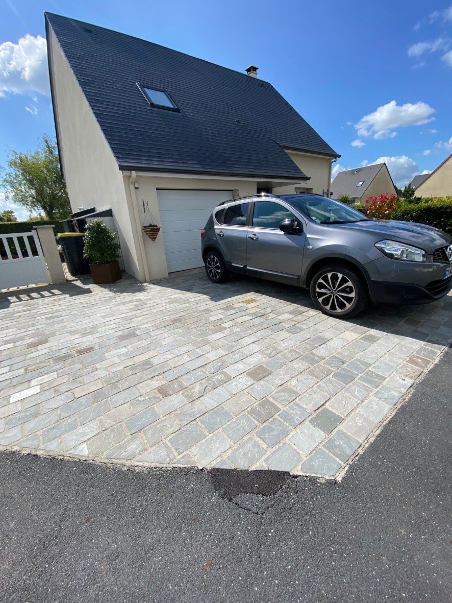 Pavé Grès Gris Réalisation 1 (2)