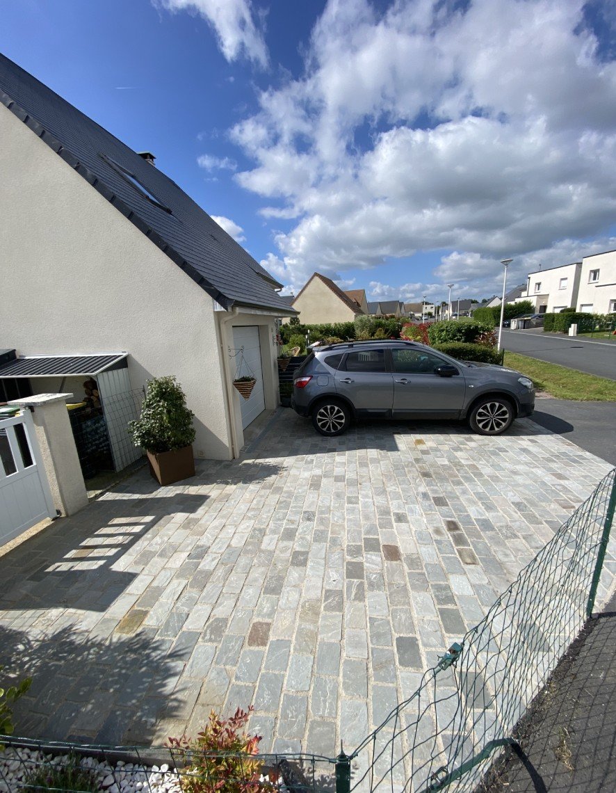 Pavé Grès Gris Réalisation 4 (2)