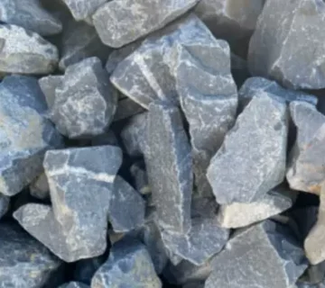 Pierre à gabion bleue